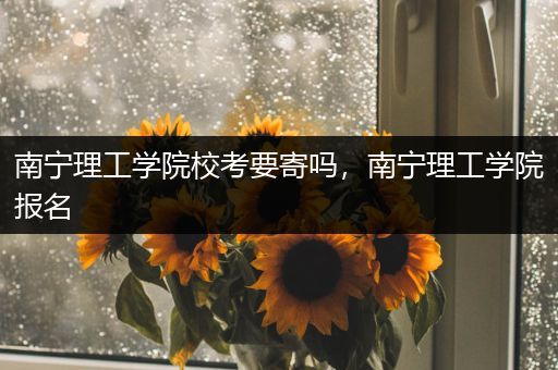 南宁理工学院校考要寄吗，南宁理工学院报名