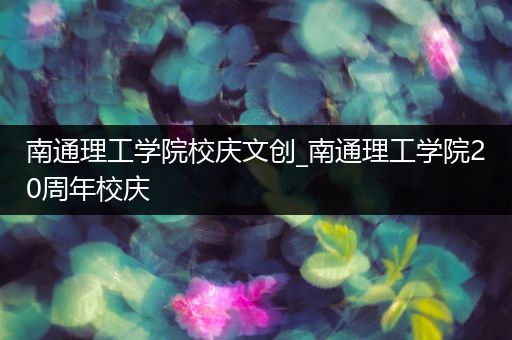 南通理工学院校庆文创_南通理工学院20周年校庆