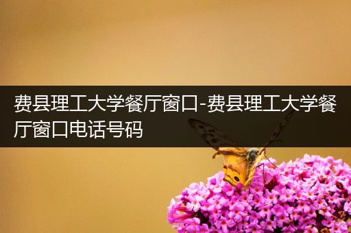 费县理工大学餐厅窗口-费县理工大学餐厅窗口电话号码